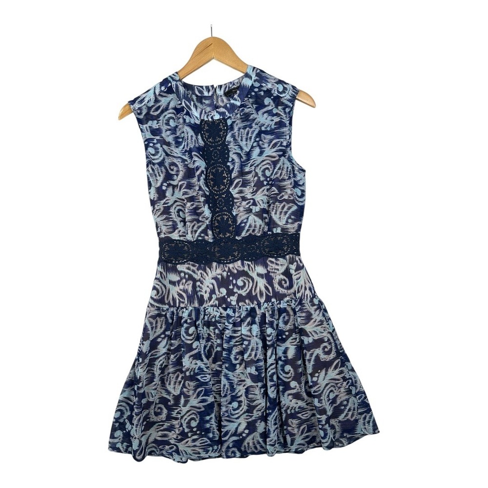 BCBGMaxazria Sleeveless Mini Dress size 0 Blue/Purple